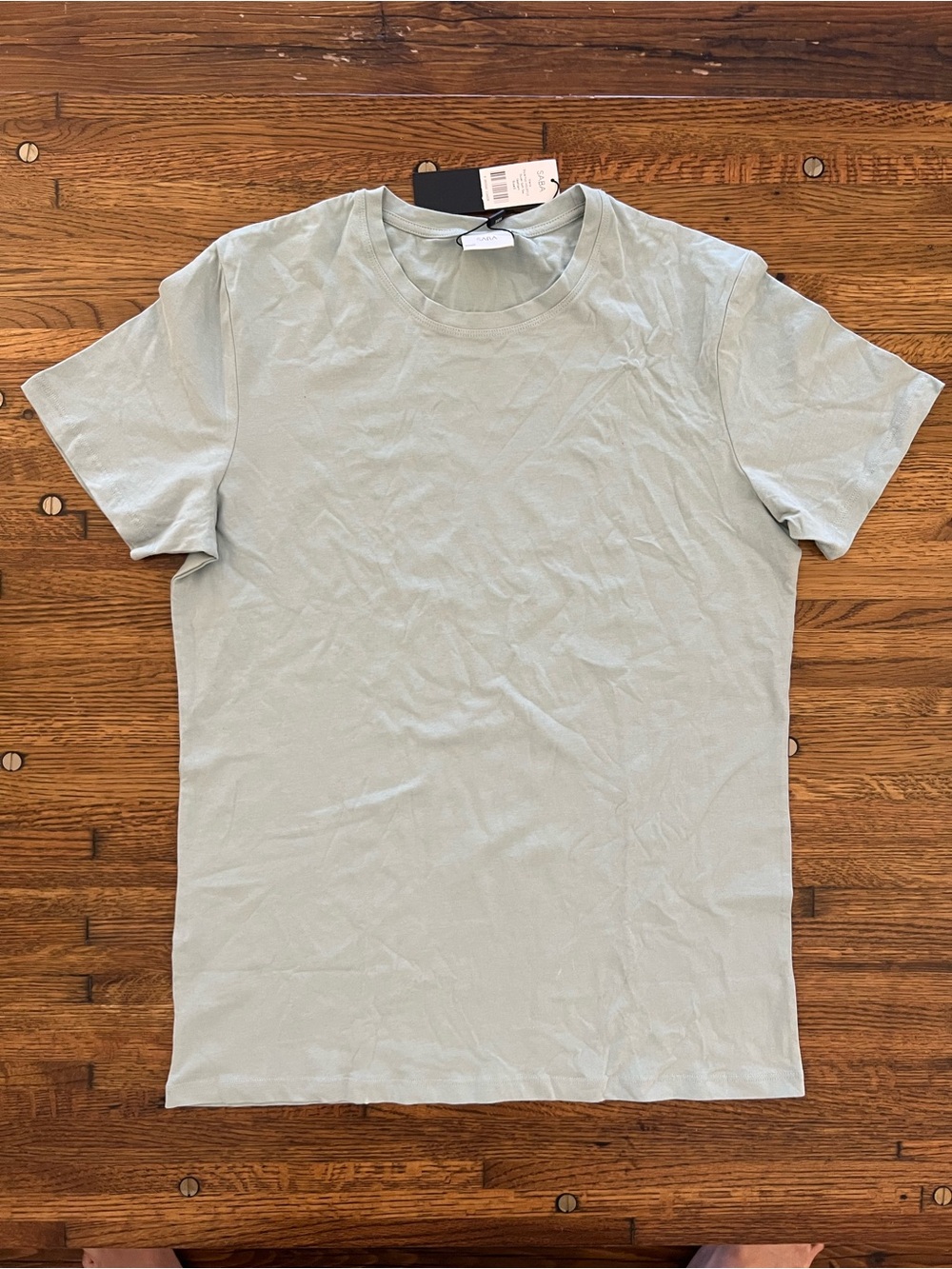 Saba Men's Short Sleeve Crew Tee in Sage Green
